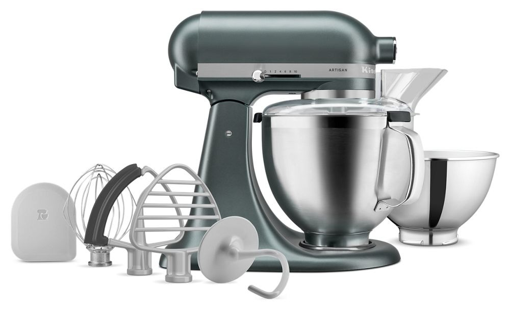 ✨KitchenAid 5-qt Artisan Stand Mixer w/ Pastry Beater and Flex Edge and Food Grinder